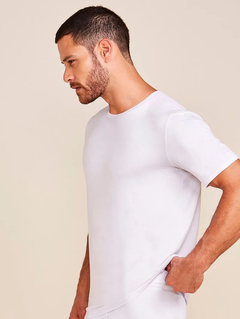 Kit 5 Camisetas Brancas Masculina Algodão Super Premium
