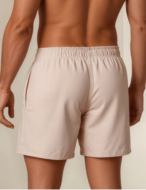 Short Bermuda Masculino Moda Praia Tecido Premium Laranja