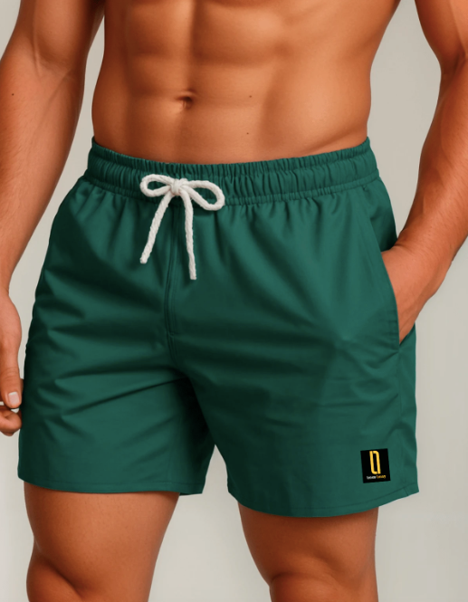 Short Bermuda Masculino Moda Praia Tecido Premium Laranja